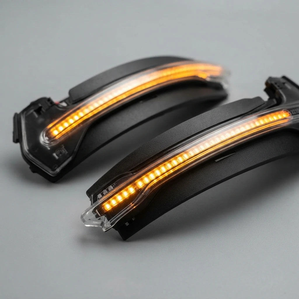 Динамични LED мигачи за странични огледала Audi A3 8V S3 RS3 2013–2020 – Sequential Plug & Play