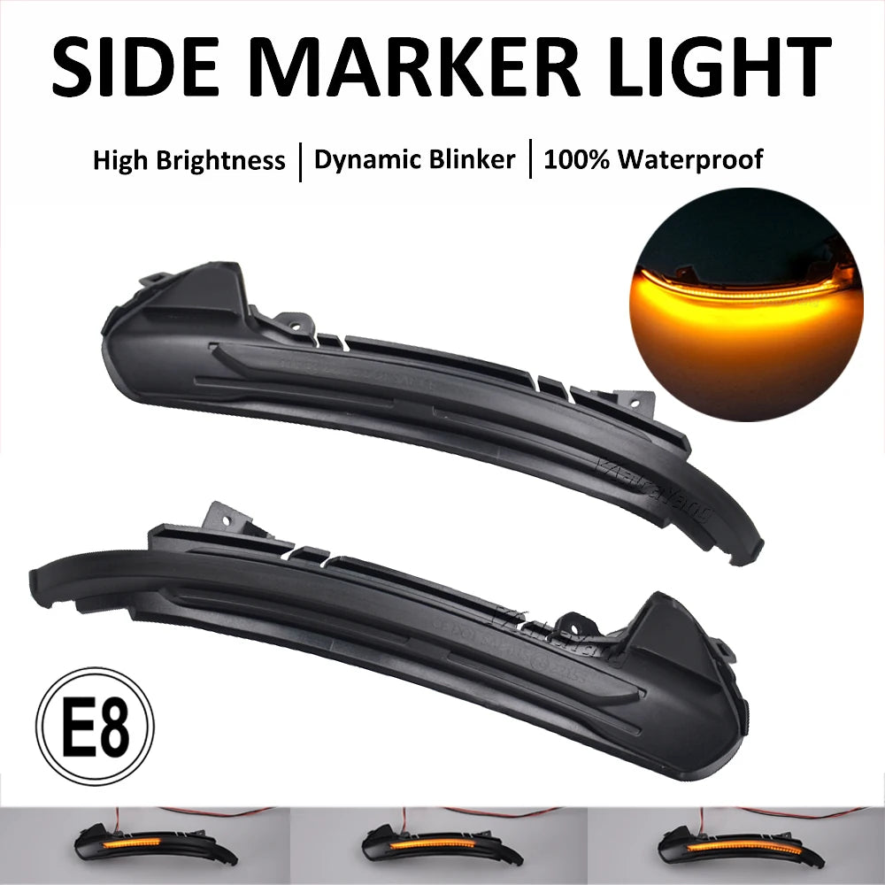 Car LED Dynamic Turn Signal Light Rearview Side Mirror Light Indicator Blinker for Audi A6 RS6 S6 C7 C7.5 4G 2012 2013 2014-2018