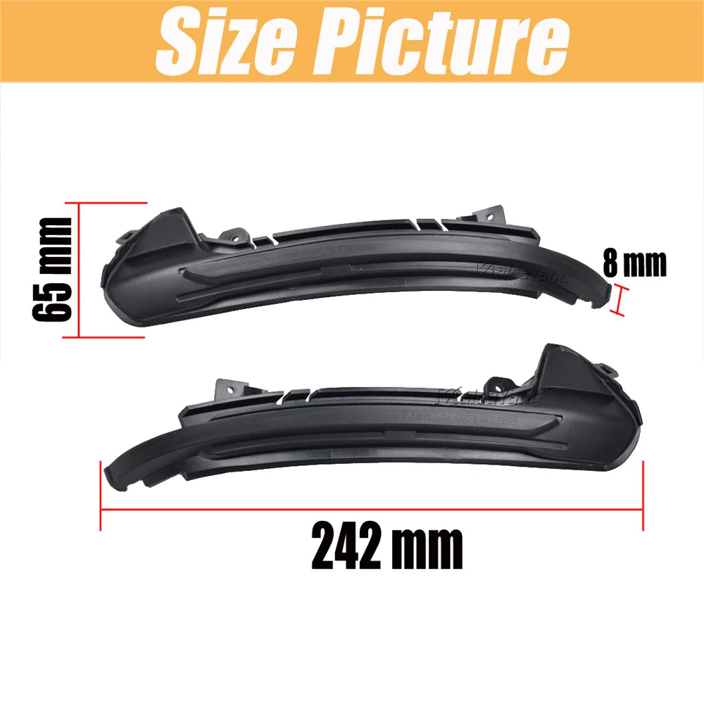 Car LED Dynamic Turn Signal Light Rearview Side Mirror Light Indicator Blinker for Audi A6 RS6 S6 C7 C7.5 4G 2012 2013 2014-2018