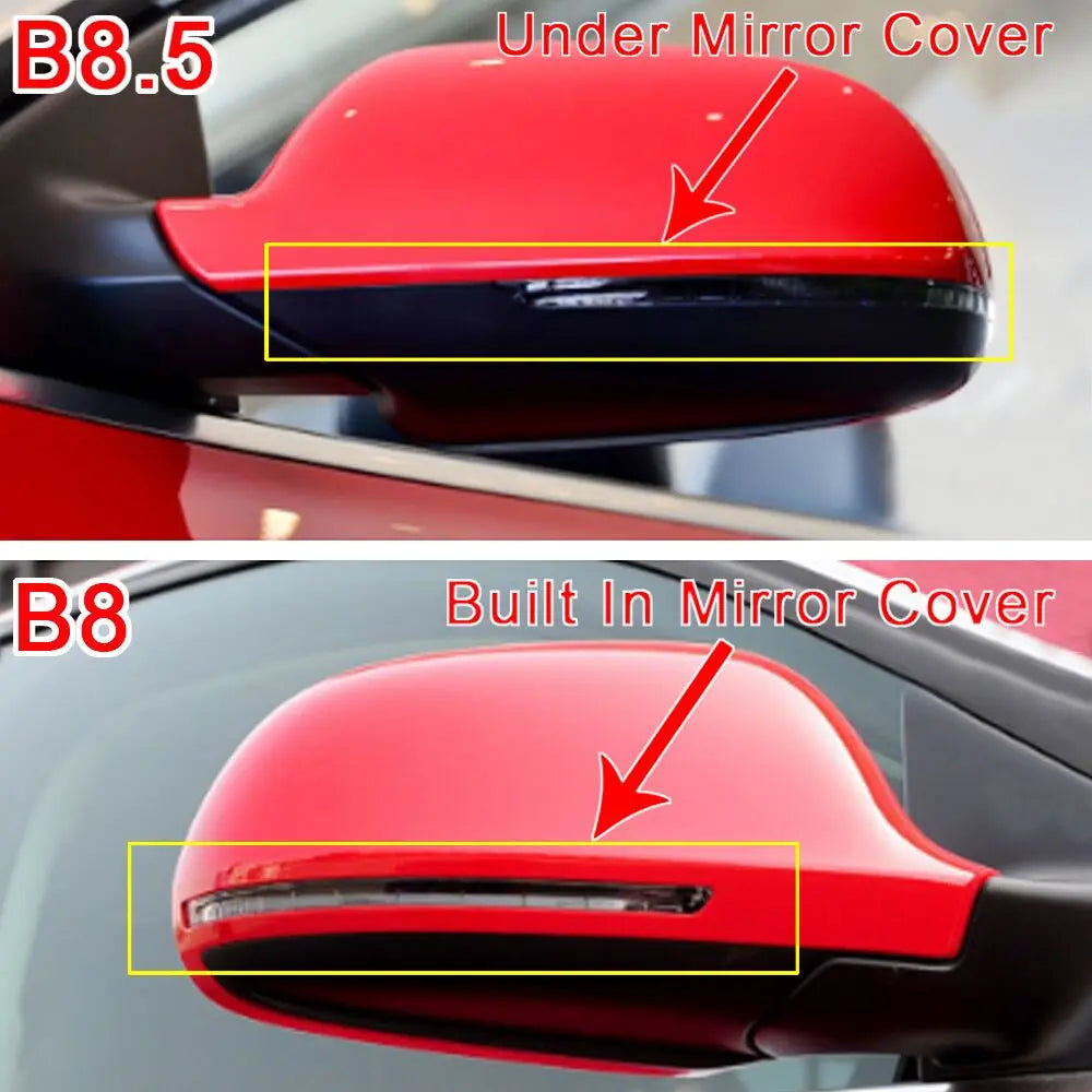 2 Pieces Dynamic Blinker Mirror Light for Audi A4 A5 B8 A3 8P Q3 A6 C6 4F S6 LED Turn Signal Side Indicator Blinker SQ3 A8 D3 8K