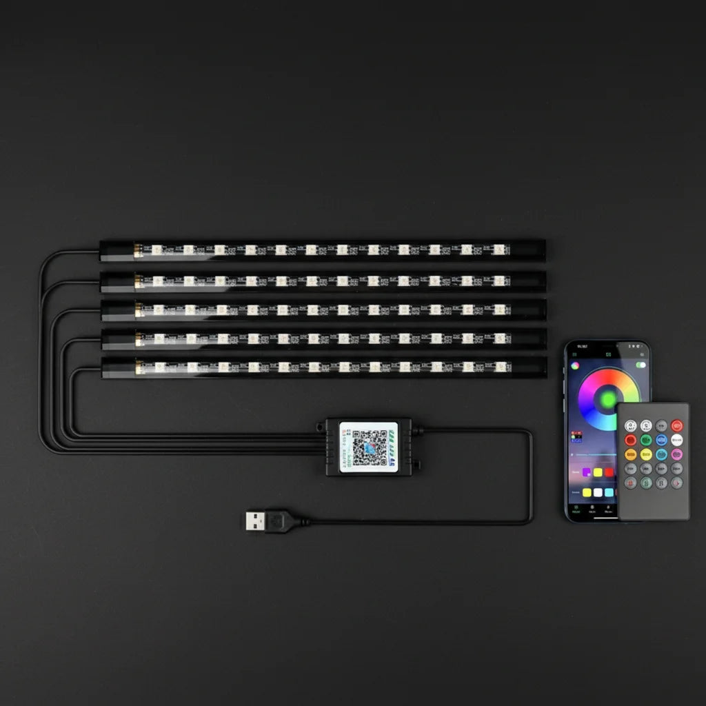 RGB Ambient Lighting Kit – App & Remote Control